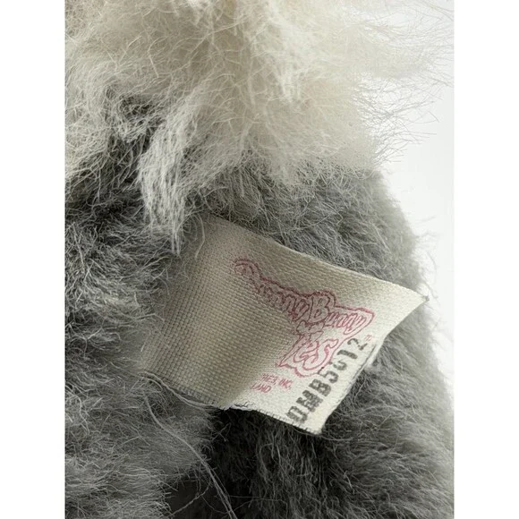 Tyco Bunny Bunny Bunnies Gray 7" Rabbit 1994 Plush Vintage Stuffed Grey Soft Toy - Picture 11 of 11